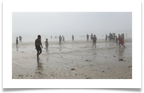 Beach Game in the Mist - Helen Kulczycki